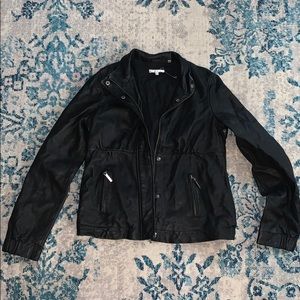 Vince Black leather jacket
